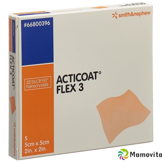 Acticoat Flex 3 Wundverband 5x5cm 5 Stück buy online