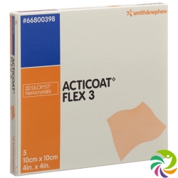 Acticoat Flex 3 Wundverband 10x10cm 5 Stück