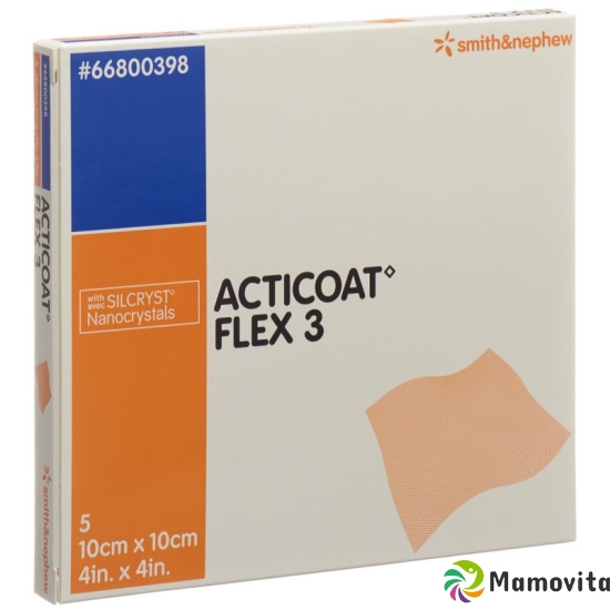 Acticoat Flex 3 Wundverband 10x10cm 5 Stück buy online