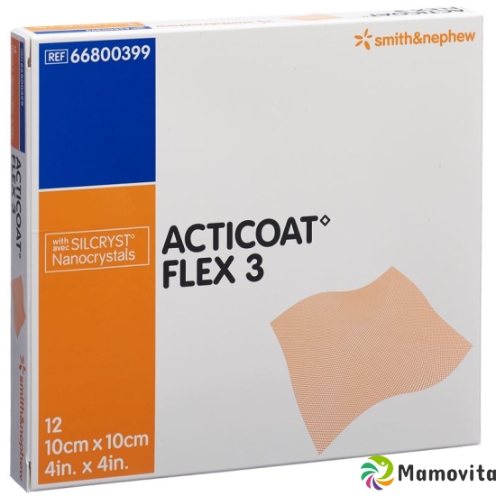 Acticoat Flex 3 Wundverband 10x10cm 12 Stück buy online