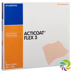 Acticoat Flex 3 Wundverband 40x40cm 6 Stück