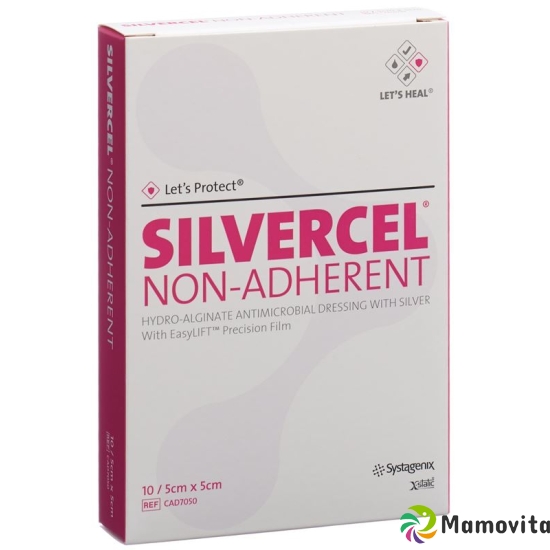 Let’s Protect Silvercel Non-Adherent Wundauflage 5x5cm 10 Stück buy online