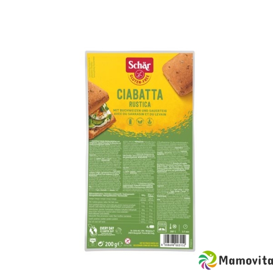 Schär Ciabatta Rustica Glutenfrei 4x 50g buy online