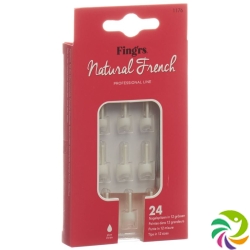 Fingrs Nagelspitzen Natural French 24 Stück