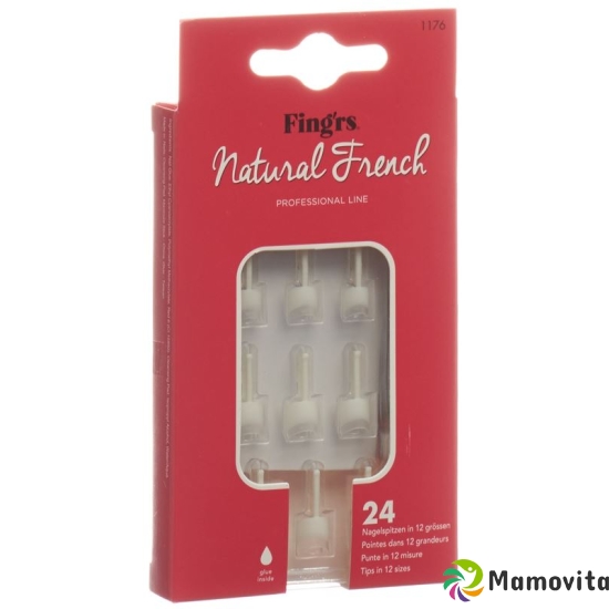 Fingrs Nagelspitzen Natural French 24 Stück buy online