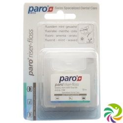 Paro Riser Floss 50m Waxed Mint with Fluoride