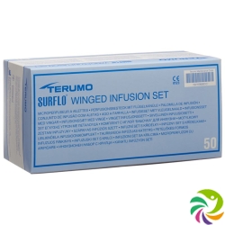 Terumo Surflo Perfusionsbesteck mit Flügelkanüle 23g 0.6x19mm Blau 50 Stück