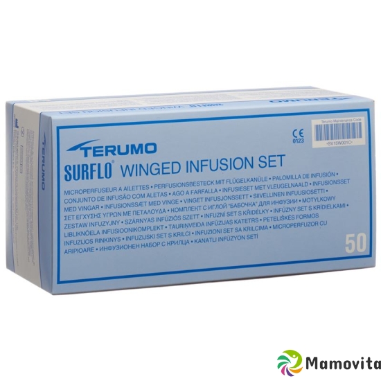 Terumo Surflo Perfusionsbesteck mit Flügelkanüle 23g 0.6x19mm Blau 50 Stück buy online