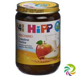 Hipp Milchbrei Griessbrei Früchte 190g