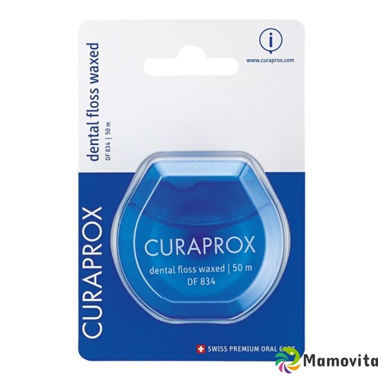 Curaprox DF 834 dental floss 50m waxed Mint buy online