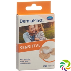 Dermaplast Sensitive Spots 22mm 20 Pieces