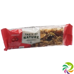 Taste Of Nature Riegel Cranberry 40g