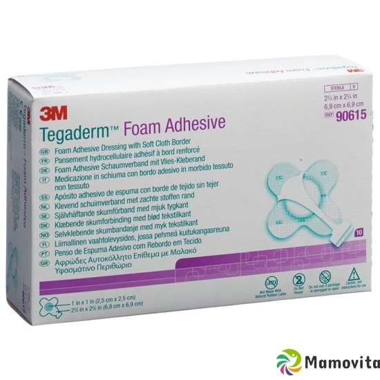 3M Tegaderm Foam Adhesive Schaumkompresse Mini Kreuzform 10 Stück buy online