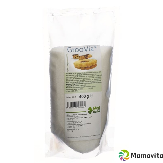 Groovia Stevia Pulver Dose 400g buy online