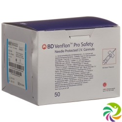 BD Venflon Pro Safety 22g 0.9x25mm Blau 50 Stück