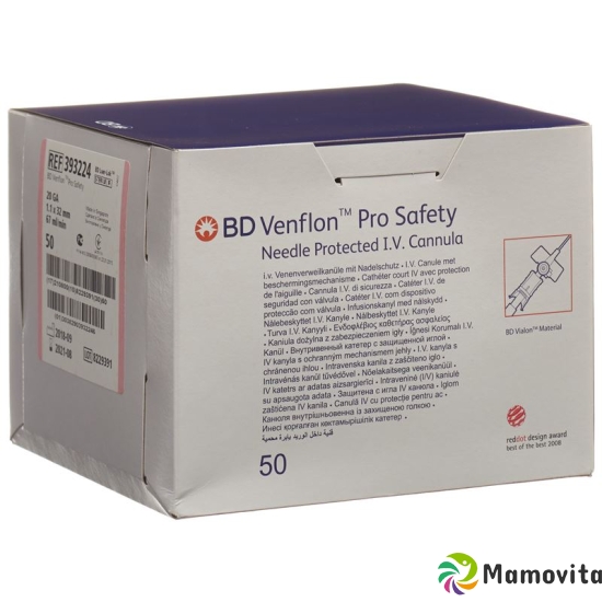 BD Venflon Pro Safety 20g 1.1x32mm Rosa 50 Stück buy online