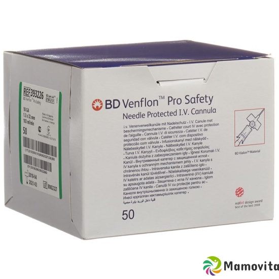 BD Venflon Pro Safety 18g 1.3x32mm Grün 50 Stück buy online