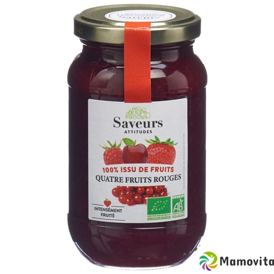 Saveurs Attitudes Konfitüre 4 Rote Fruech Bio 310 buy online