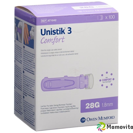 Unistik 3 Lanzetten Comfort 100 Stück buy online