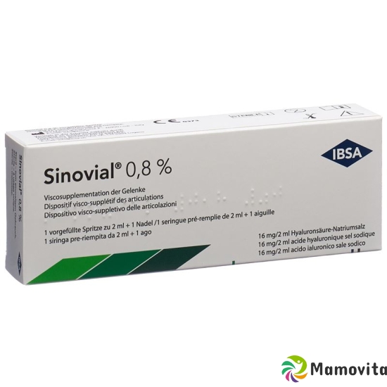 Sinovial Injektionslösung 0.8% Fertigspritze 2ml buy online