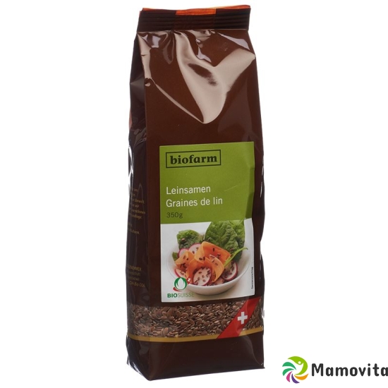 Biofarm Leinsamen Ch Knospe Beutel 350g buy online