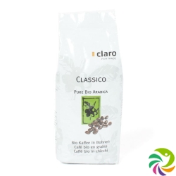 Claro Classico Bohnenkaffee Bio Beutel 500g