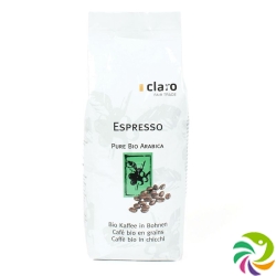 Claro Espresso Bohnenkaffee Bio Beutel 500g