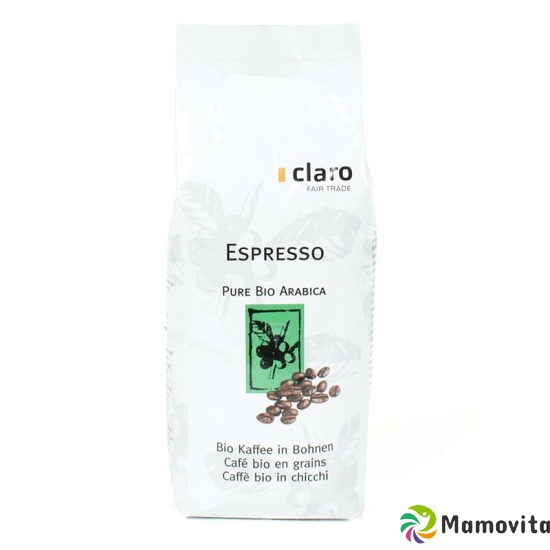 Claro Espresso Bohnenkaffee Bio Beutel 500g buy online