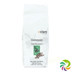 Claro Espresso Kaffee Gemahlen Bio Beutel 250g