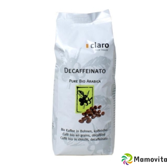 Claro Decaffeinato Kaffee Bohnen Bio Beutel 500g buy online