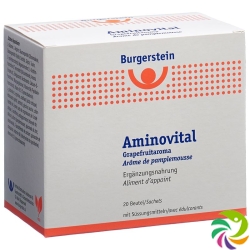 Burgerstein Aminovital Plv Grapefruit Flavor 20 Bags