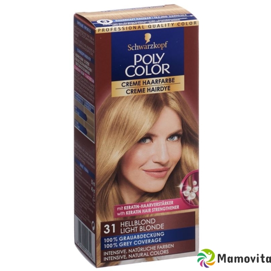 Polycolor Creme Haarfarbe 31 Hellblond 90ml buy online