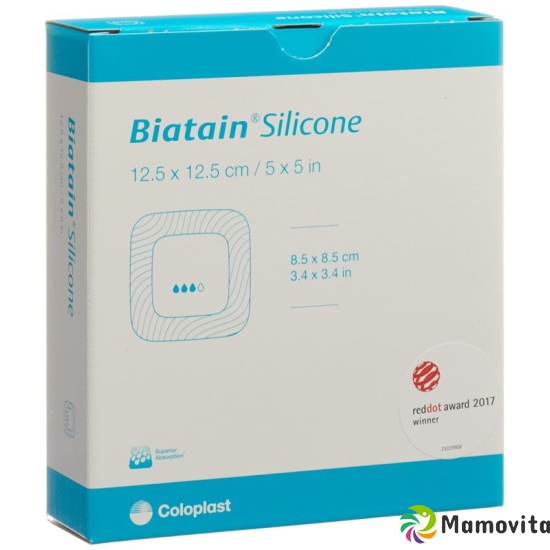 Biatain Silikon Schaumverband 12.5x12.5cm Selbsthaftend 10 Stück buy online