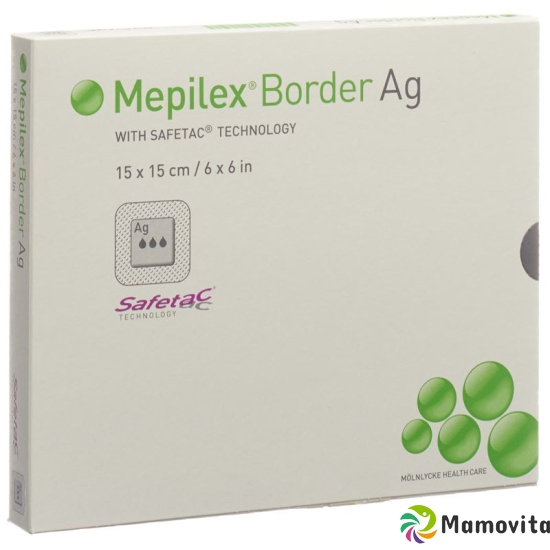 Mepilex Ag Border Schaumverband 15x15cm 5 Stück buy online