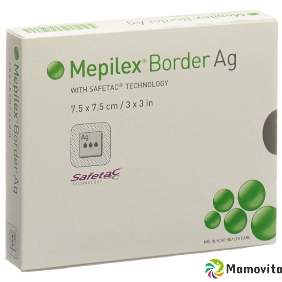 Mepilex Ag Border Schaumverband 7.5x7.5cm 5 Stück buy online