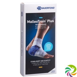 MalleoTrain Plus Aktivbandage Sprunggelenk Grösse 1 Links Titan