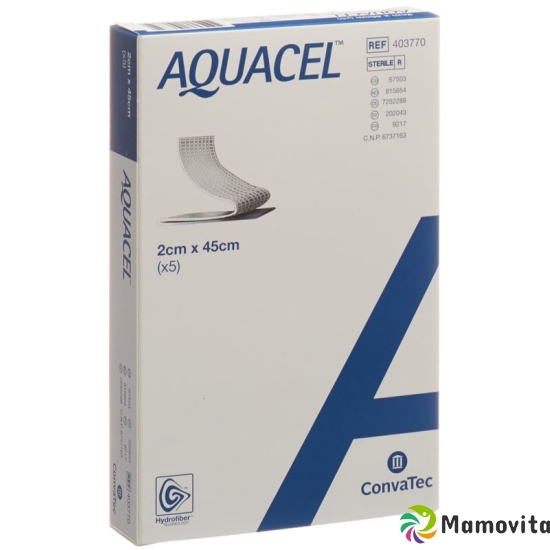 Aquacel Hydrofiber Tamponaden 2x45cm 5 Beutel buy online