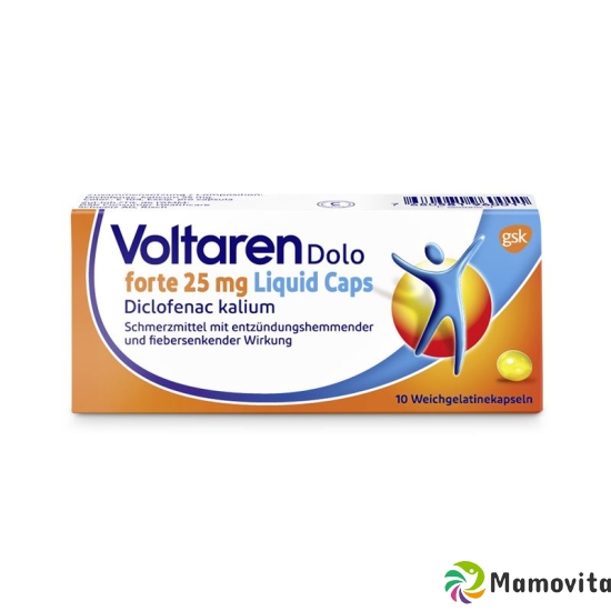 Voltaren Dolo Forte Liquid 25mg 10 Kapseln buy online