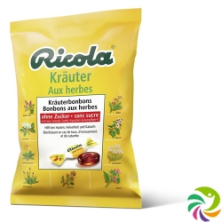 Ricola Kräuter Bonbons ohne Zucker Beutel 125g