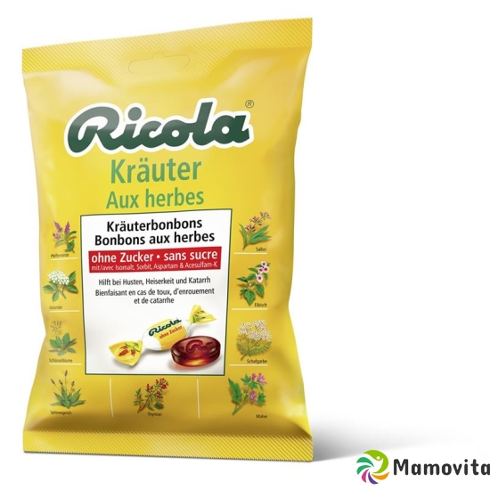 Ricola Kräuter Bonbons ohne Zucker Beutel 125g buy online