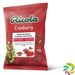 Ricola Cranberry Kräuterbonbons ohne Zucker Beutel 125g