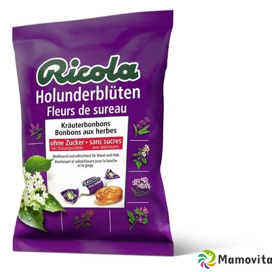 Ricola Holunderblüten Kräuterbonbons ohne Zucker Beutel 125g buy online