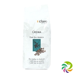 Claro Crema Kaffee Bohnen Bio 500g