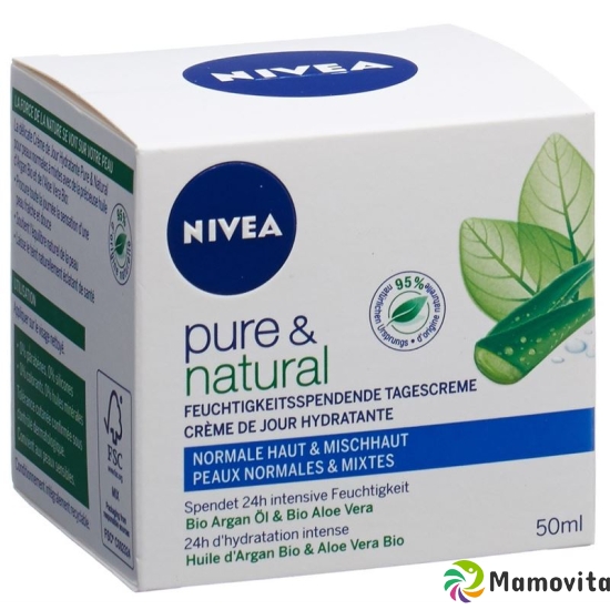 Nivea Visage Pure & Natural Feuchtigkeitsspendende Tagescreme 50ml buy online