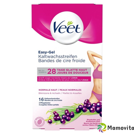 Veet Kaltwachsstreifen Achseln Bikini 16 Stück buy online