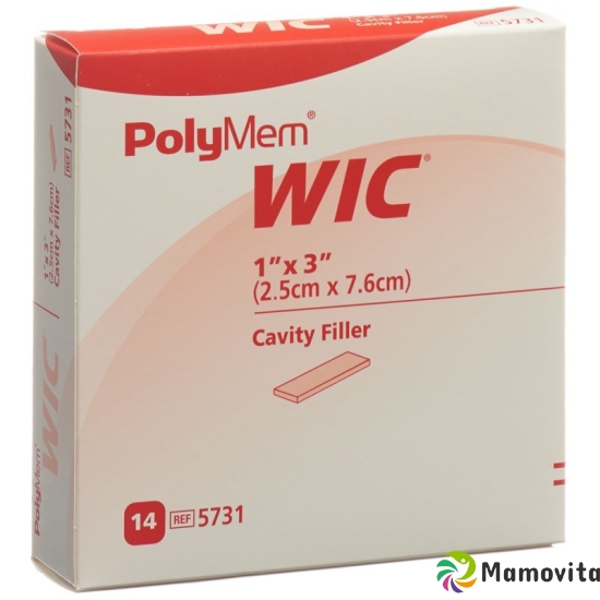 Polymem Wic Wundfueller 2.5x7.6cm Steril 14 Stück buy online