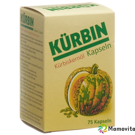 Kuerbin Cucurbita Kürbiskernöl Kapseln 75 Stück buy online