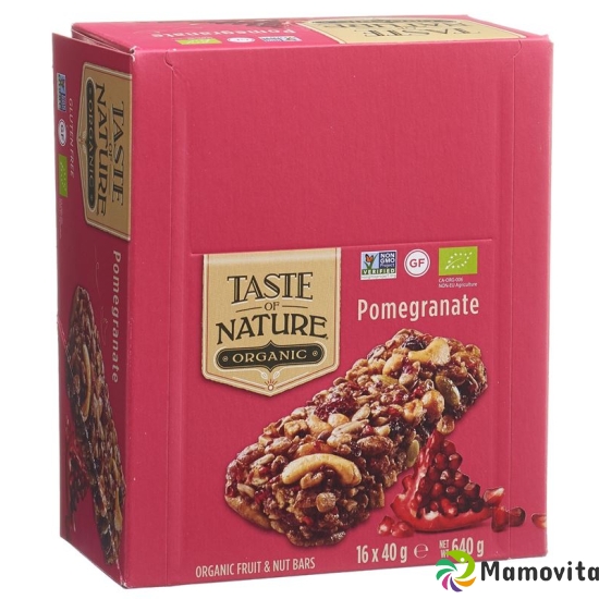 Taste Of Nature Riegel Pomegranate 16x 40g buy online