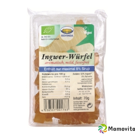 Govinda Ingwer Würfel Bio 70g buy online