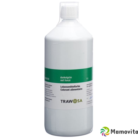 Trawosa Lebensmittelfarbstoff Dunkelgrün Flasche 1L buy online